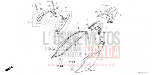 CAPOT ARRIERE/POIGNEE ARRIERE NSS750M de 2021